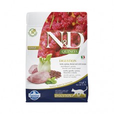 ND Quinoa Digestion Lamb – пълноценна храна с киноа за котки над една година, с високо смилаема формула за здравето на стомаха с агнешко, копър и мента 